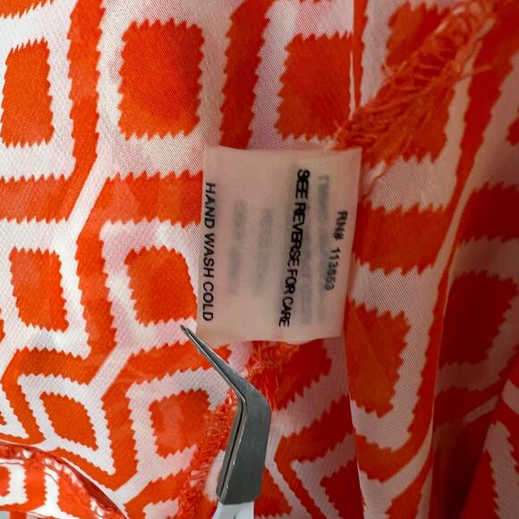 Hawthorn Women's size Medium blouse, sheer, graphic print. #1033 - Picture 10 of 10